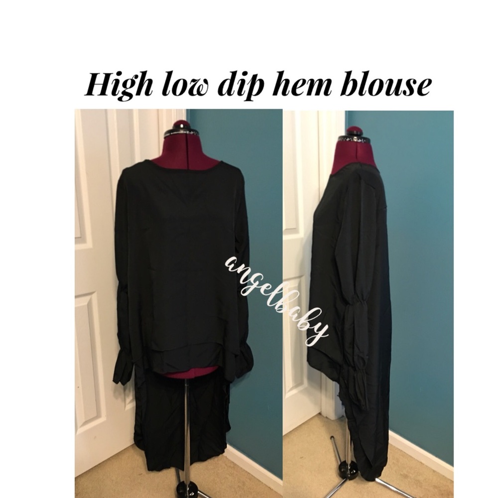 Last one! Cute and sexy high low top in black. - Picture 10 of 16